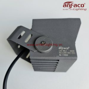 Đèn pha vuông Anfaco AFC 015-6Wx2=12W kín nước chiếu rọi cây cối, tường cột, cảnh quan ngoài trời