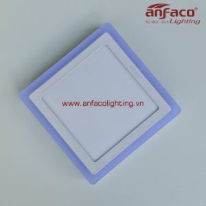 AFC-560V-560D đèn Anfaco vuông gắn nổi AFC560V viền vàng AFC560D viền xanh 18W