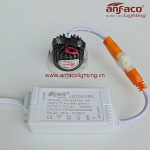 Đèn dowlight âm trần mini AFC 623 3W Anfaco