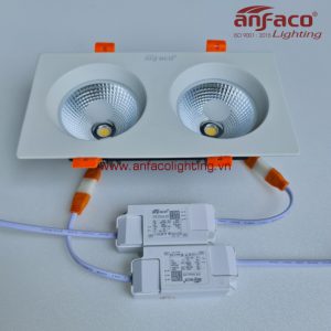 Đèn Anfaco downlight âm trần đôi AFC 757-2-12W