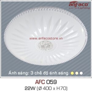 Đèn Anfaco LED ốp trần nhựa AFC 059-22W