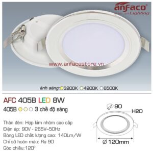 Đèn Anfaco LED downlight âm trần AFC 405B 8W