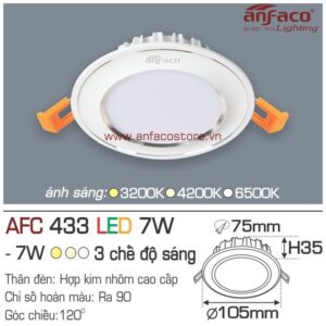 Đèn Anfaco LED downlight âm trần AFC 433-7W