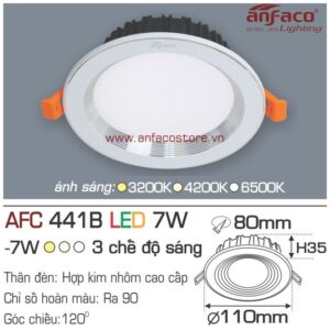 Đèn Anfaco LED downlight âm trần AFC 441B 7W