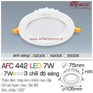 Đèn Anfaco LED downlight âm trần AFC 442-7W