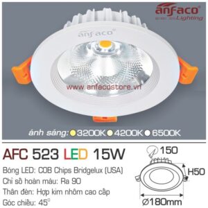 Đèn Anfaco LED downlight âm trần AFC 523-15W