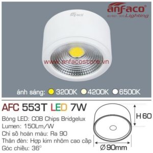 Đèn Anfaco LED downlight nổi AFC 553T 7W