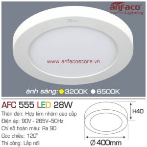 Đèn Anfaco LED panel ốp trần nổi AFC 555 28W