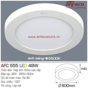 Đèn Anfaco LED panel ốp trần nổi AFC 555 48W