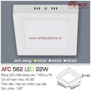 Đèn Anfaco LED panel ốp trần nổi AFC 562-22W