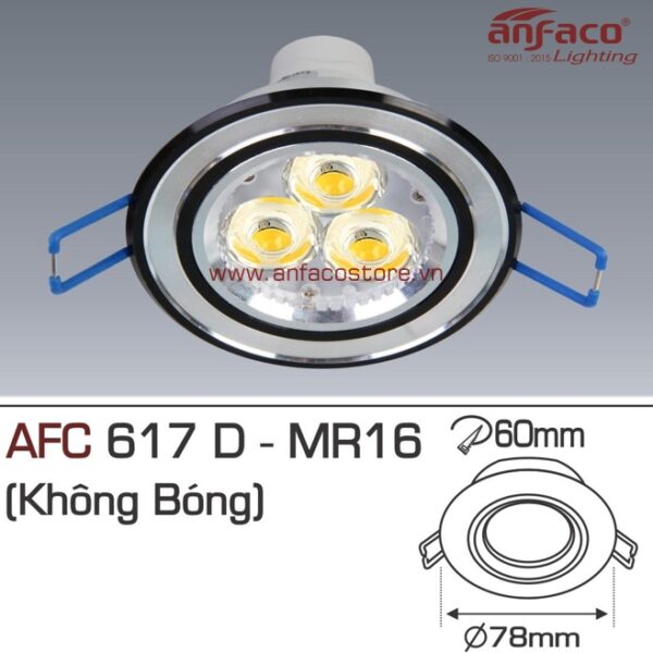 Đèn Anfaco downlight âm trần AFC 617D LED MR16