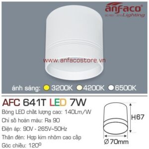 Đèn Anfaco LED downlight nổi AFC 641T 7W