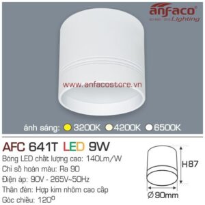 Đèn Anfaco LED downlight nổi AFC 641T 9W