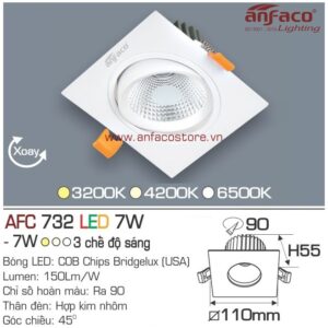 Đèn Anfaco LED downlight âm trần AFC 732-7W