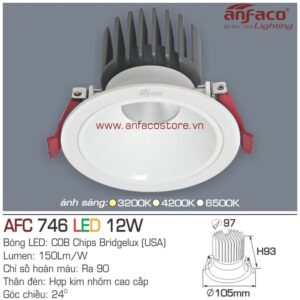 Đèn Anfaco LED downlight âm trần AFC 746-12W