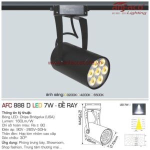 Đèn Anfaco LED tiêu điểm AFC 888D 7W đế ray