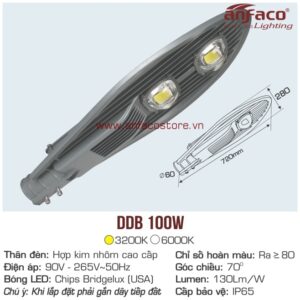 Đèn đường LED Anfaco DDB 100W