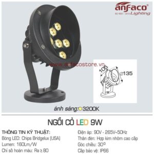 Đèn Anfaco LED AFC ngồi cỏ 9W