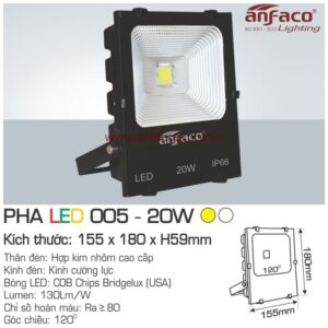 Đèn Anfaco Pha LED AFC 005-20W