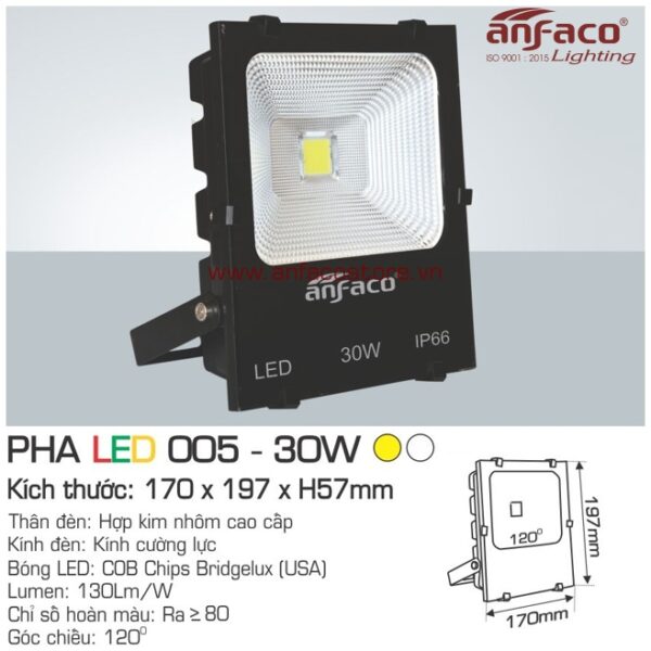 Đèn Anfaco Pha LED AFC 005-30W