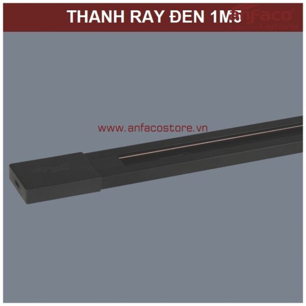 Thanh ray đèn tiêu điểm Anfaco 1m5 đen