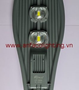 DDB-150 Đèn đường led chống sét Anfaco DDB150W IP65 kín nước hình chiếc lá ánh sáng trắng, vàng