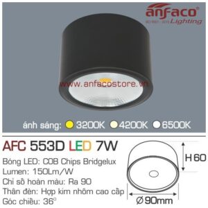 Đèn Anfaco LED downlight nổi AFC 553D 7W