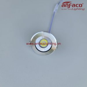 AFC-622B 1W Đèn Anfaco mini led downlight âm trần xoay góc AFC622B 1W vỏ trắng ánh sáng trắng 6500K ánh sáng trung tính 4200K, ánh sáng vàng 3200K