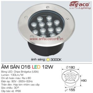 Đèn Anfaco LED âm sàn AFC 016-12W