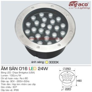 Đèn Anfaco LED âm sàn AFC 016-24W