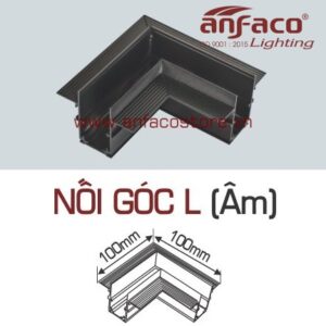 Đầu nối góc L âm ray nam châm Anfaco