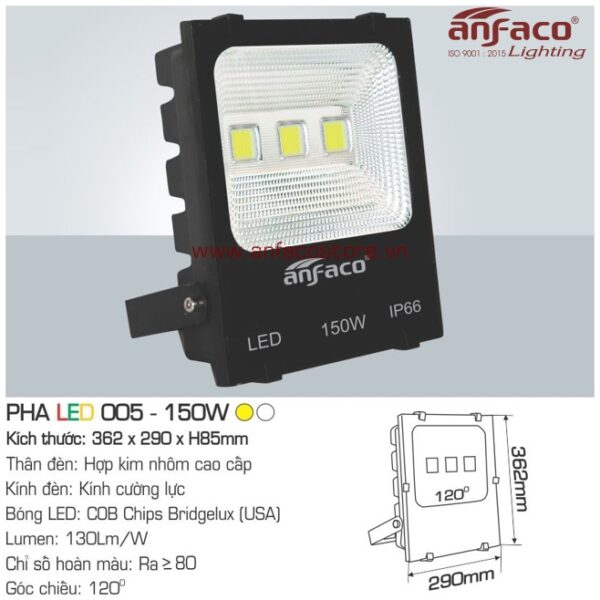 Đèn Anfaco pha LED AFC 005-150W