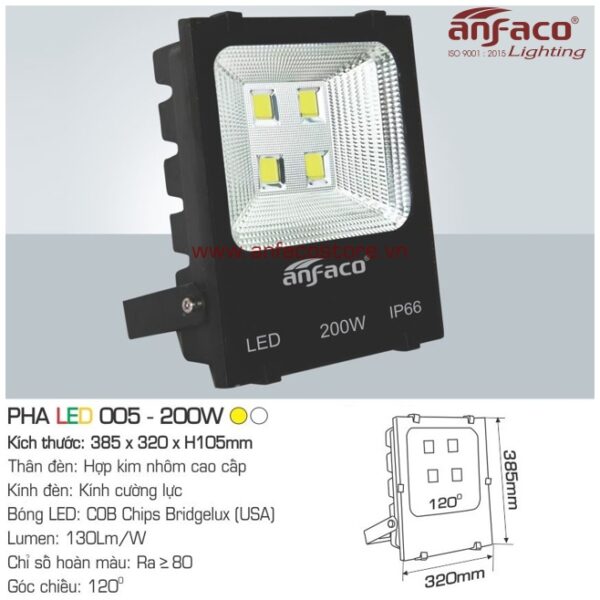 Đèn Anfaco pha LED AFC 005-200W