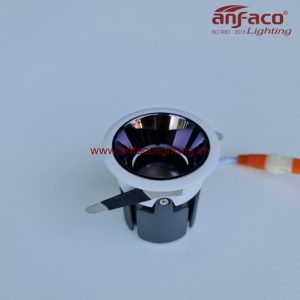 AFC-665 Đèn Anfaco lon led downlight âm trần xoay góc AFC665 5W 7W 15W vỏ trắng ánh sáng trắng 6500K ánh sáng trung tính 4200K, ánh sáng vàng 3200K