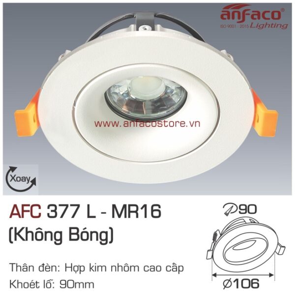 Đèn Anfaco downlight âm trần AFC 377L LED MR16