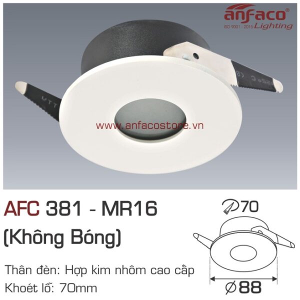 Đèn Anfaco downlight âm trần AFC 381 LED MR16