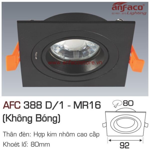 Đèn Anfaco downlight âm trần AFC 388D/1 LED MR16