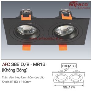 Đèn Anfaco downlight âm trần AFC 388D/2 LED MR16