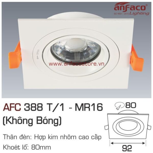 Đèn Anfaco downlight âm trần AFC 388T/1 LED MR16