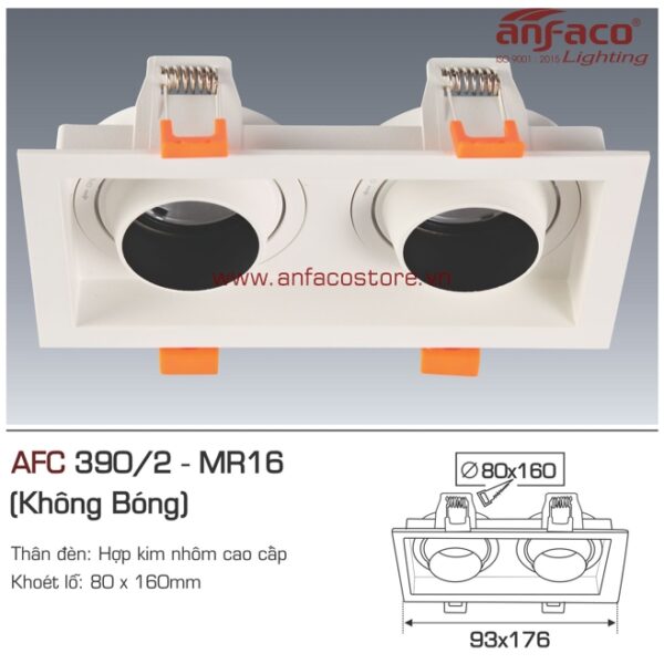 Đèn Anfaco downlight âm trần AFC 390/2 LED MR16