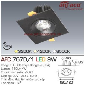 Đèn Anfaco LED downlight âm trần AFC 767/1D 9W