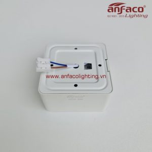 AFC-769T Đèn downlight nổi vuông Anfaco AFC769T vỏ trắng 12W