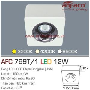 Đèn Anfaco LED downlight nổi AFC 769/1T 12W