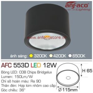 Đèn Anfaco LED downlight nổi AFC 553D 12W