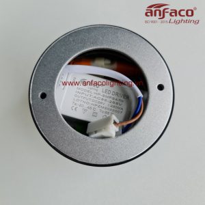 Đèn Anfaco lon nổi downlight AFC 553D 12W vỏ đen