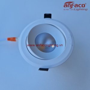 AFC-618T đèn Anfaco downlight âm trần vỏ trắng AFC618T 3W 5W 7W 12W kính mờ xoay góc