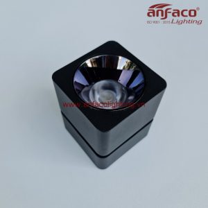 AFC-779-12W đèn Anfaco vuông gắn nổi xoay góc 360° độ AFC779 12W vỏ đen