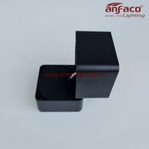 AFC-779-12W đèn Anfaco vuông gắn nổi xoay góc 360° độ AFC779 12W vỏ đen