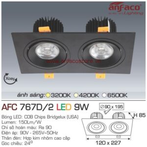 Đèn Anfaco LED downlight âm trần AFC 767/2D 9W