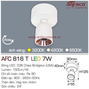 Đèn Anfaco LED tiêu điểm AFC 816T 7W đế ngồi